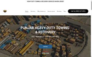 Punjab Heavy Duty Towing & Recovery website