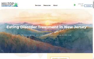 Hilltop Behavioral Health | Anxiety, Eating Disorders, & Depression website