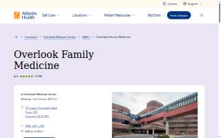 Overlook Family Medicine website
