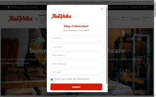 Summit True Value Hardware website