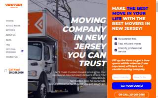 Vector Movers NJ of Summit website