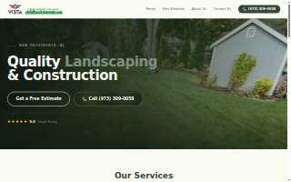 Vista Landscaping & Construction LLC website