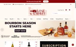 Wine & Whiskey Town website