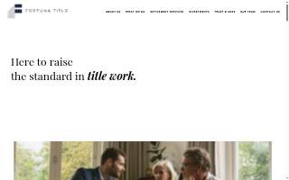 Fortuna Title LLC website
