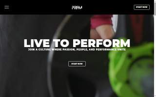 Perform Fitness Studios website
