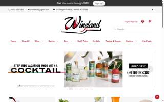 Wine Land website