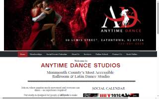 Anytime Dance Studios of Tinton Falls website