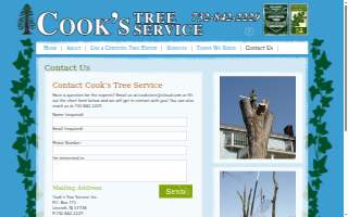 Cook's Tree Services Inc of Tinton Falls website