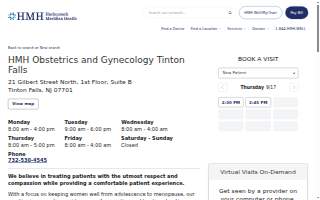 HMH - Obstetrics and Gynecology - Tinton Falls website