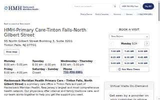HMH - Primary Care - Tinton Falls - North Gilbert Street website