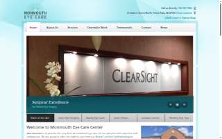 Monmouth Eye Care website