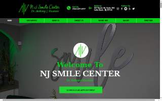 NJ Smile Center, Anthony Vocaturo website
