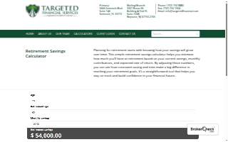 Targeted Financial Services website