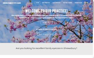Union Family Eye Care website