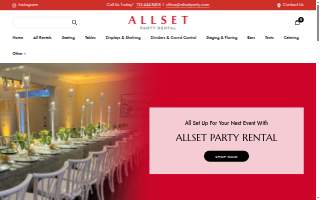 All Set Party Rental of Cliffside Park website