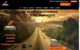 Amfast Logistics LTL Freight Trucking Company NJ website