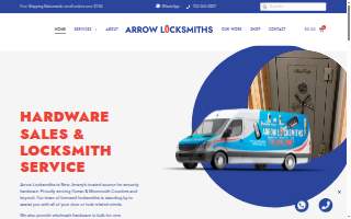 Arrow Locksmiths of Toms River website