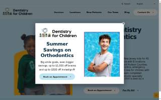 Dentistry for Children of Toms River website