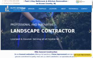 Elite General Construction website