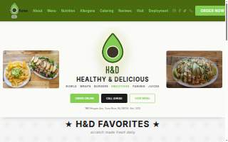 Healthy and Delicious website