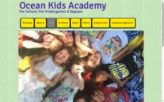 Ocean Kids Academy website