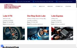 One Stop Quick Lube website