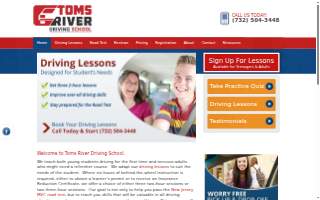Toms River Driving School website