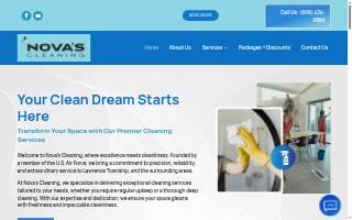 *novas' Cleaning Services in Princeton website
