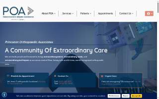 Princeton Orthopaedic Associates of Trenton website