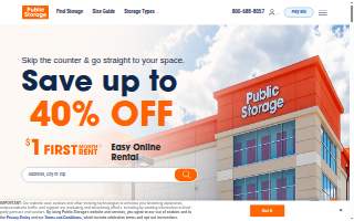 Public Storage of Trenton website