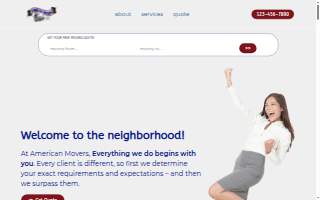 American Movers of New Jersey Inc. website