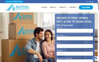 Alpha Moving & Storage of Jersey City website