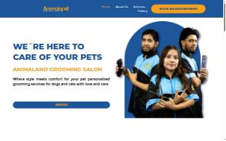 Animaland Grooming Salon website