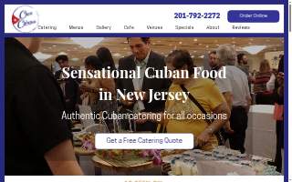 Casa Cubana Catering website