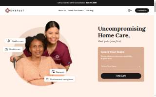 Emerest Home Care of Connecticut - Adult Family Living (AFL) website