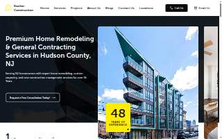 Kocher Construction - Jersey City Kitchen Remodeling and Renovation website