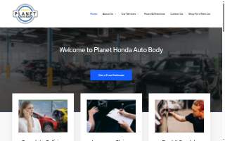 Planet Auto Body website
