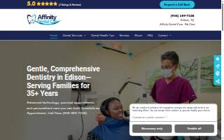 Affinity Dental Care website