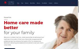 Confident Care Corp of Vineland website