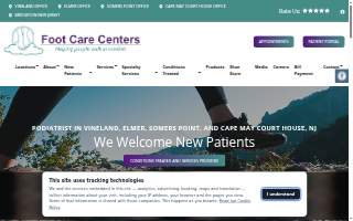 Foot Care Centers website