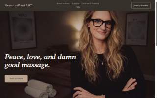 Peace Love Yoga & Massage website
