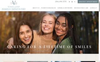 Vineland Family Dentistry website