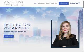 Angelova Law Firm, LLC of Voorhees website
