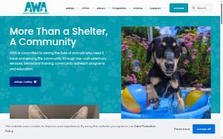 Animal Welfare Association website