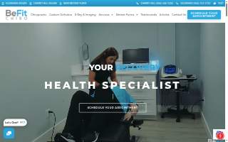 BeFit Chiro website