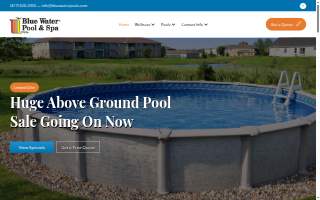 Blue Water Pool and Spa Service of Voorhees website