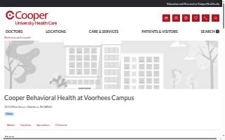 Cooper Behavioral Health at Voorhees website