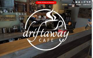 Driftaway Cafe website