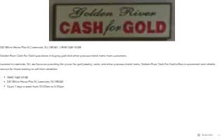 Golden River Cash For Gold website