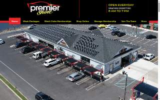 Premier Shine Car Wash website